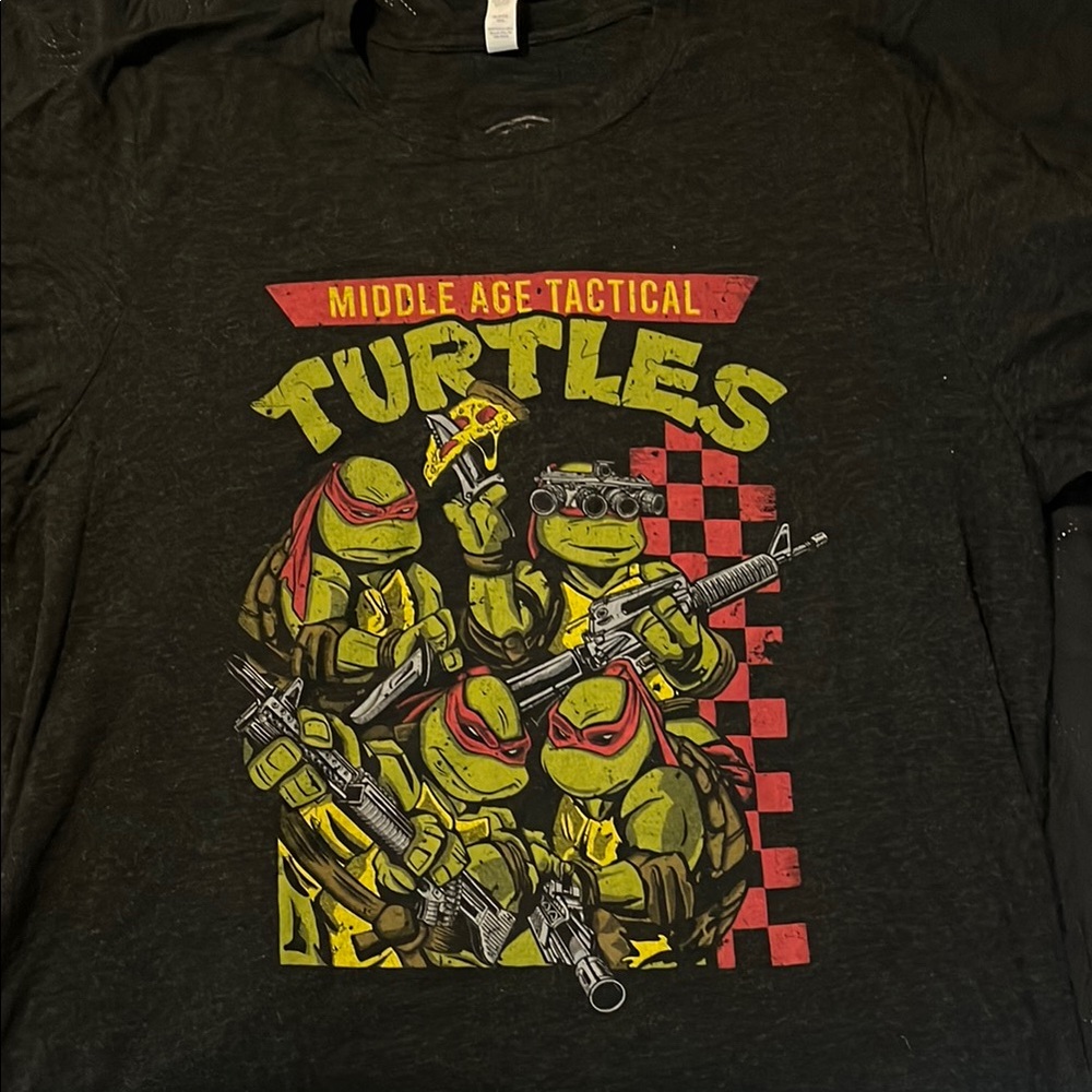 Nine lines: Middle Age Tactical Turtles Graphic Tee